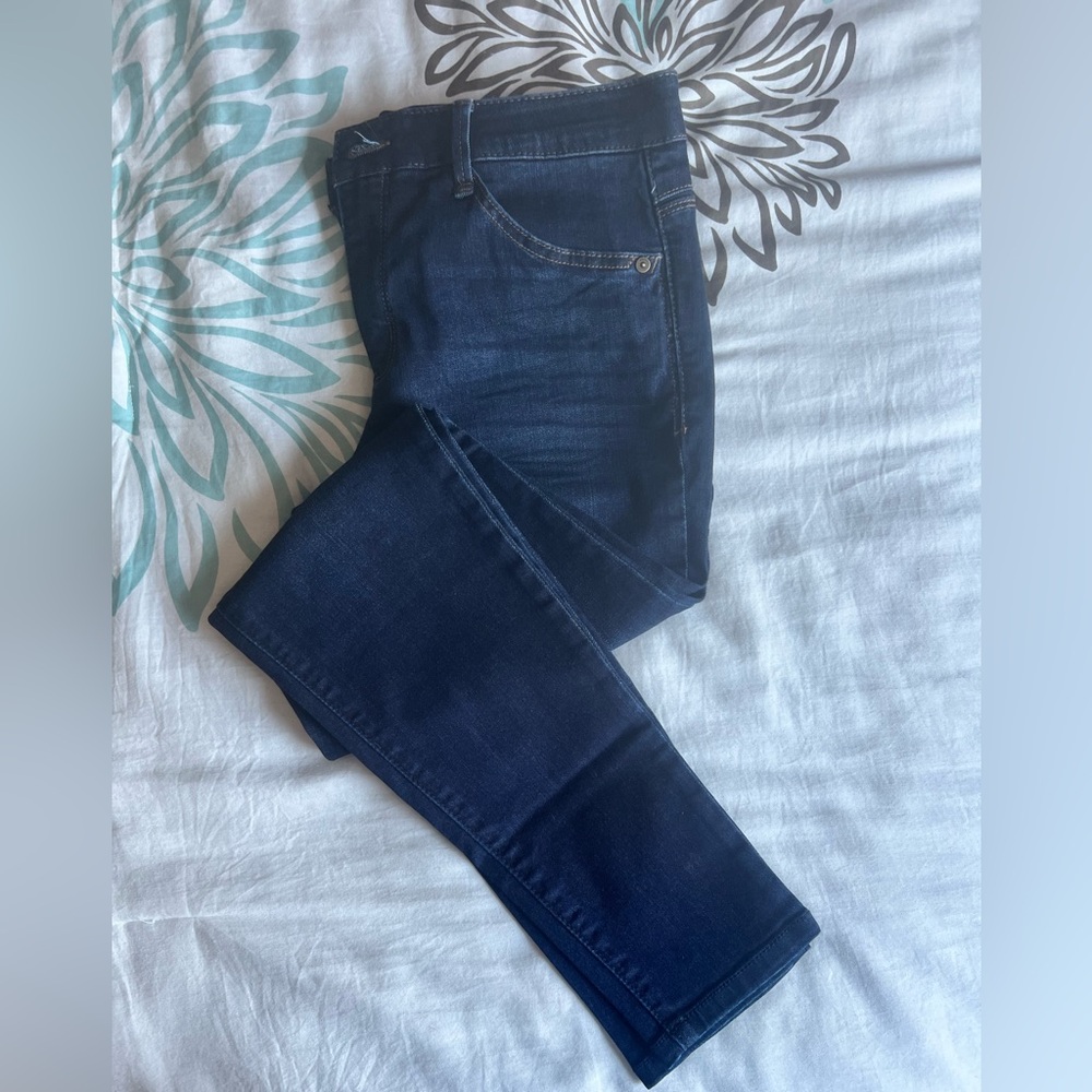 Women's Dark-Wash Skinny Jeans, Size 6